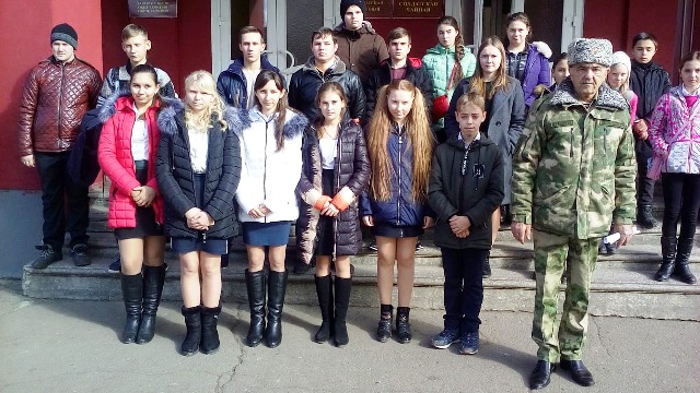 Посещение учащимися нашей школы воинской части 3219