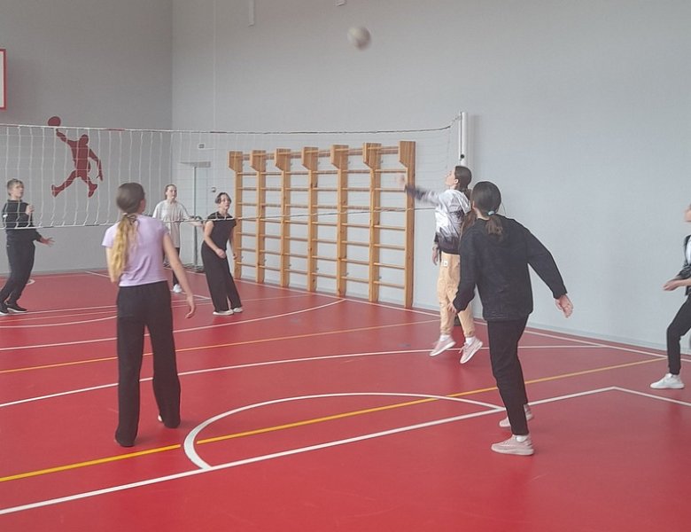 Школьные соревнования по волейболу, посвященные Всемирному дню здоровья.